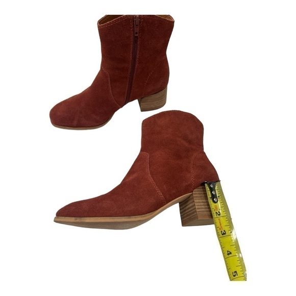 Lucky Brand Laidem Bootie Brown Suede Woman’s Size 8.5 M - Picture 9 of 14